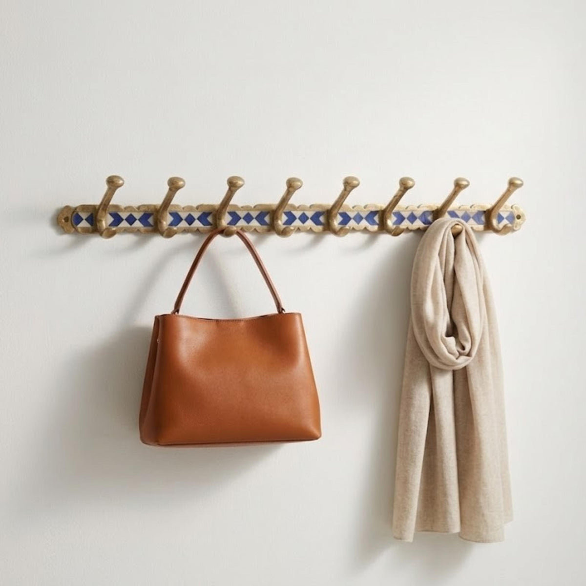 The Riad hook rack in a bathroom